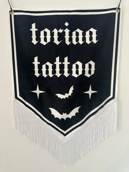 Velvet Tattoo Studio Banner. Tattoo Studio Banner. Tattoo Sign. Tattoo Artist Banner. Tattoo Shop Sign