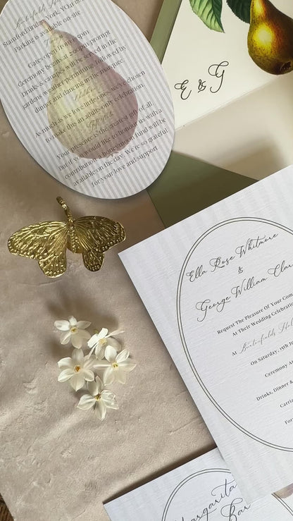 Ella Invitation 3 piece card set