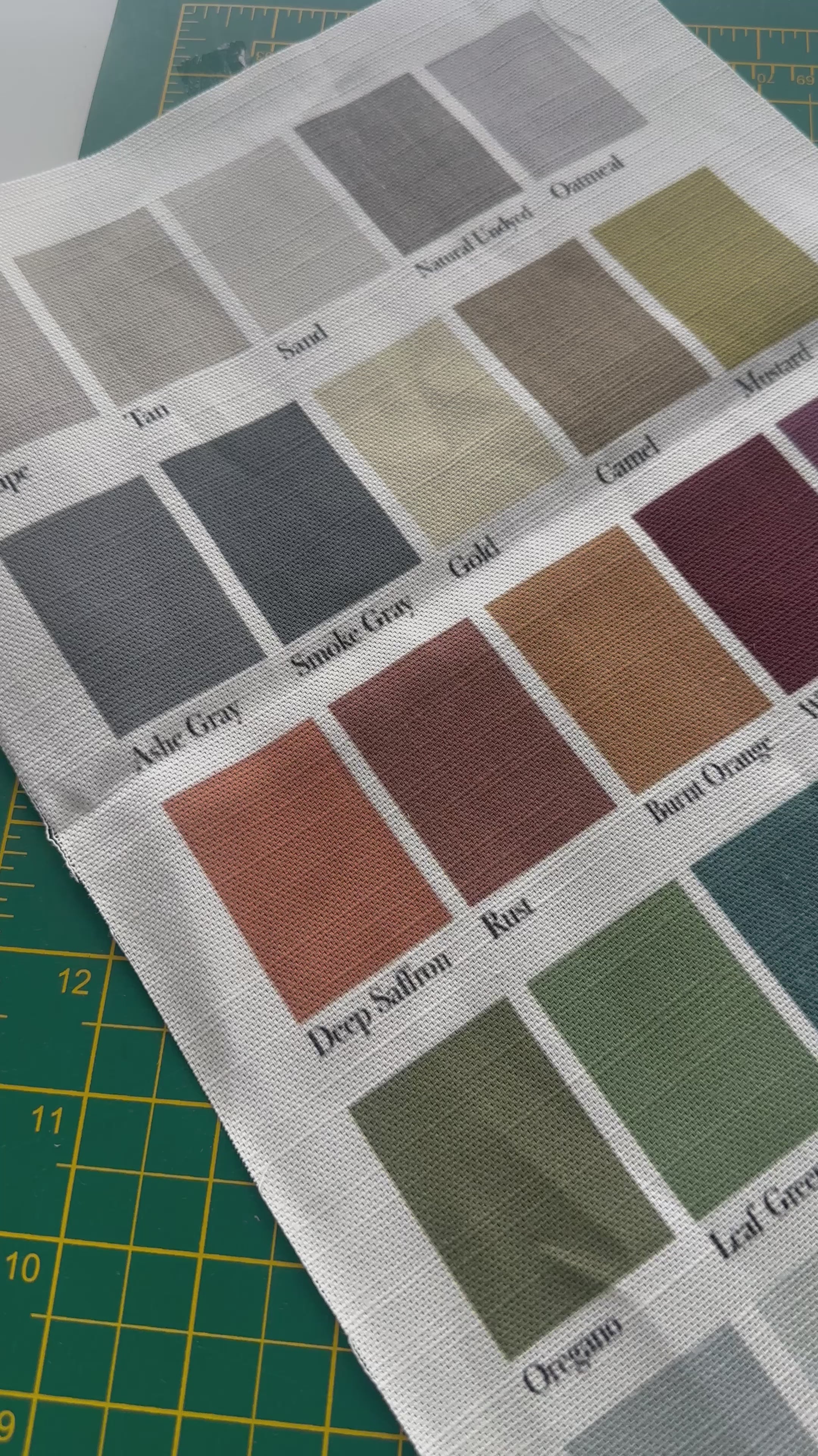 Linen Banner colour options